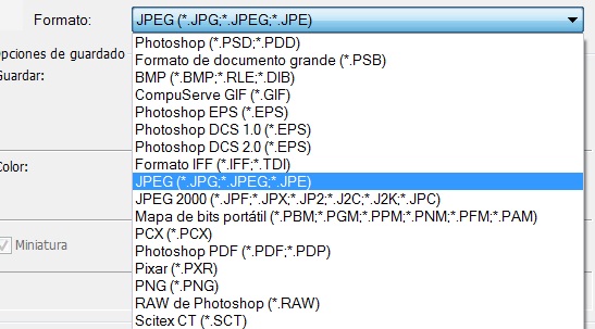 Formatos de imagen (I), JPEG