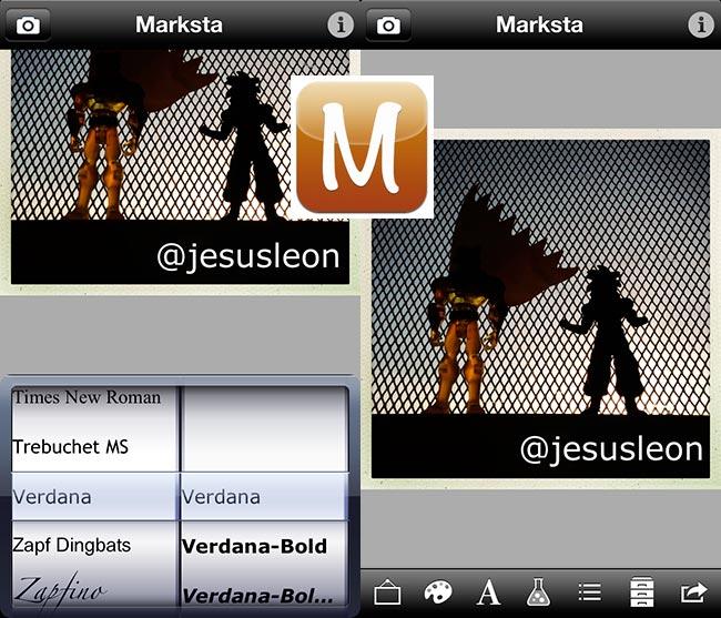 Marksta, una aplicación para iPhone que permite poner marca de agua
